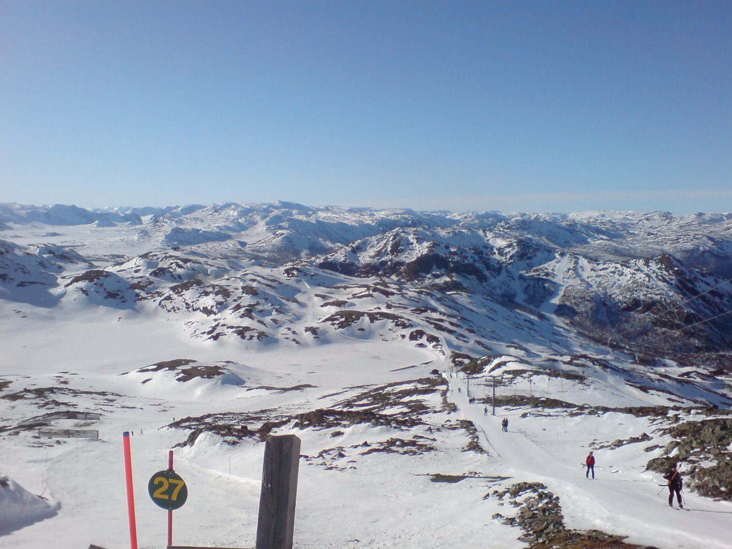 View from the highest lift in Hemsedal